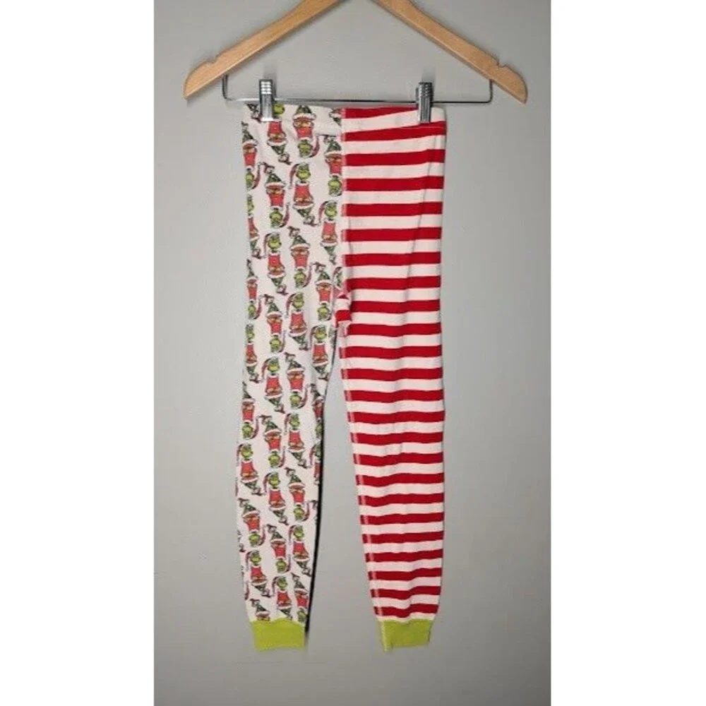 Hanna Andersson Dr Seuss Grinch Christmas Holiday Long Johns Pajamas Sz8